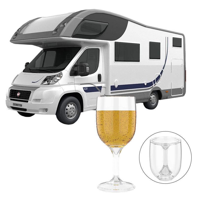 Wine & Beer Guayaquil - RV Draagbare Wijnglas Beker Opvouwbare Onbreekbare
